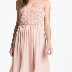 Calvin Klein Strapless Blush Dress